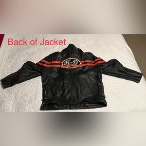 Motorcycle Jacket with HD Patches like new condition